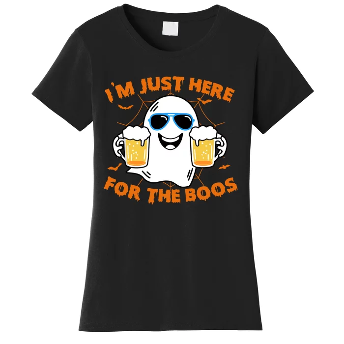 Funny Halloween Im Just Here For The Boos Costume Gift Women's T-Shirt