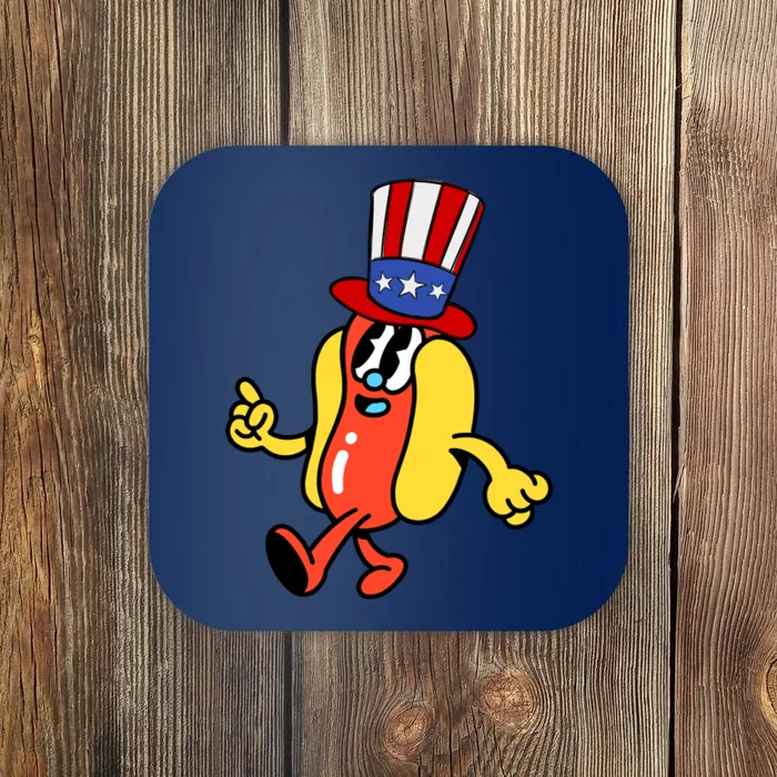 Funny Hotdog Its Not 4th Of July Coaster