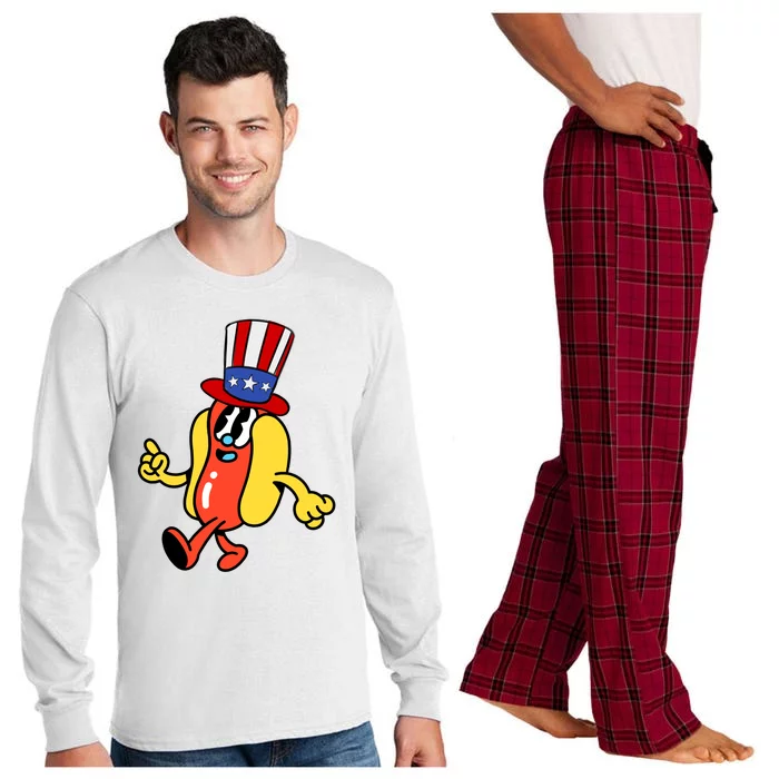 Funny Hotdog Its Not 4th Of July Long Sleeve Pajama Set