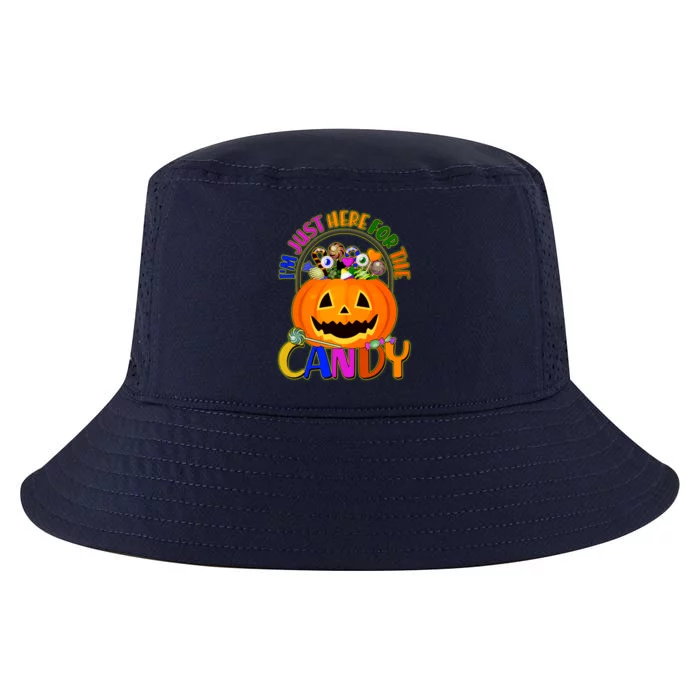 Funny Halloween I'm Just Here For The Candy Cool Comfort Performance Bucket Hat