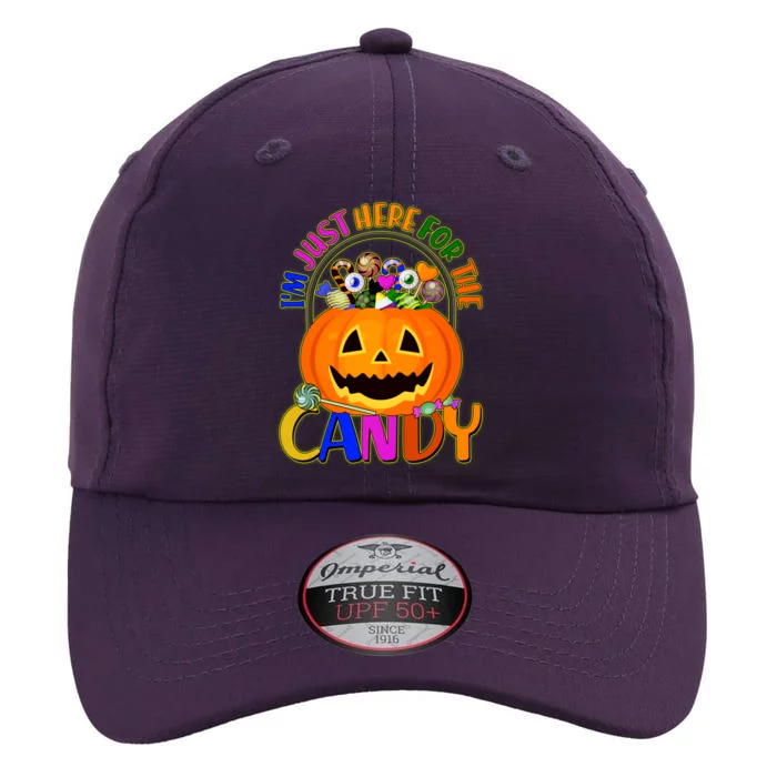 Funny Halloween I'm Just Here For The Candy The Original Performance Cap