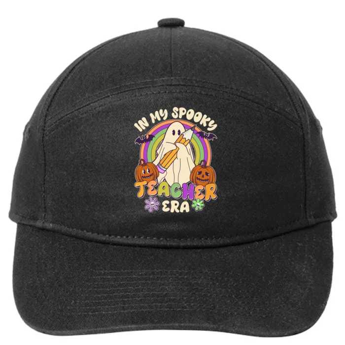 Funny Halloween In My Spooky Teacher Era 7-Panel Snapback Hat