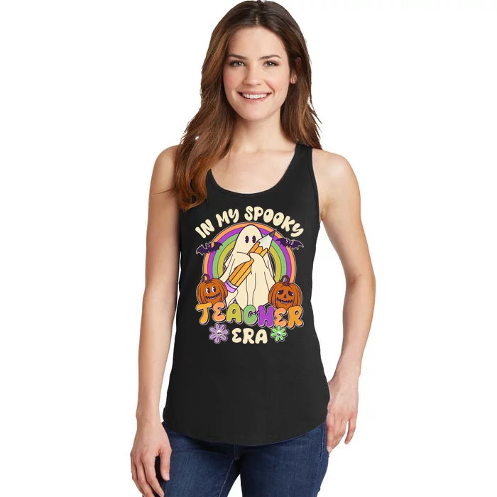 Funny Halloween In My Spooky Teacher Era Ladies Essential Tank