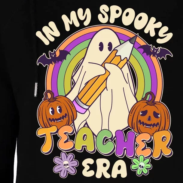 Funny Halloween In My Spooky Teacher Era Womens Funnel Neck Pullover Hood