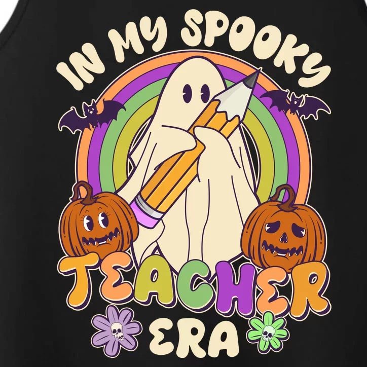 Funny Halloween In My Spooky Teacher Era Performance Tank