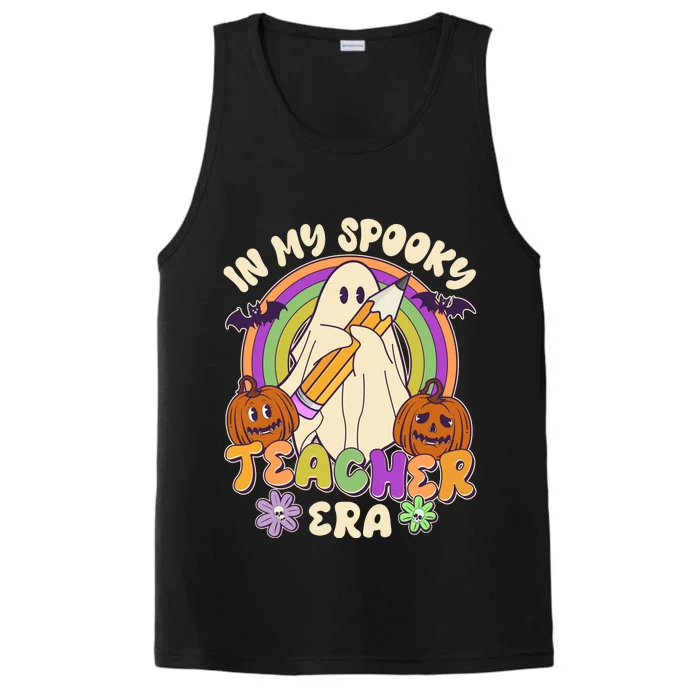 Funny Halloween In My Spooky Teacher Era Performance Tank