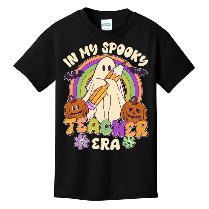 Funny Halloween In My Spooky Teacher Era Kids T-Shirt