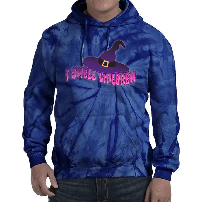 Funny Halloween I Smell Children Witches Tie Dye Hoodie