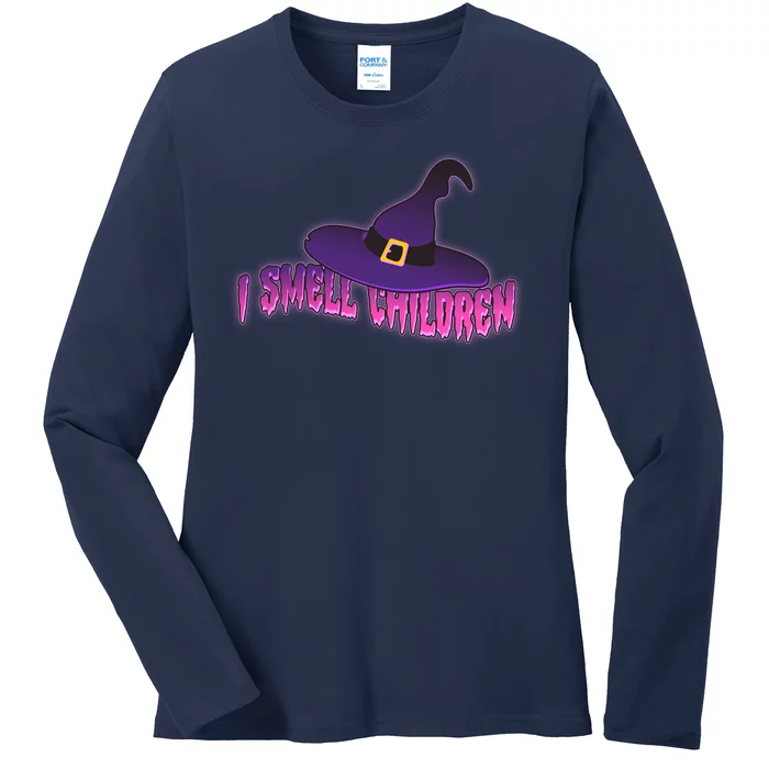 Funny Halloween I Smell Children Witches Ladies Long Sleeve Shirt