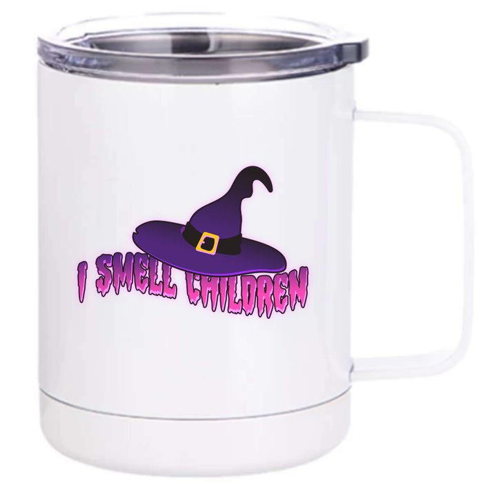 Funny Halloween I Smell Children Witches Front & Back 12oz Stainless Steel Tumbler Cup