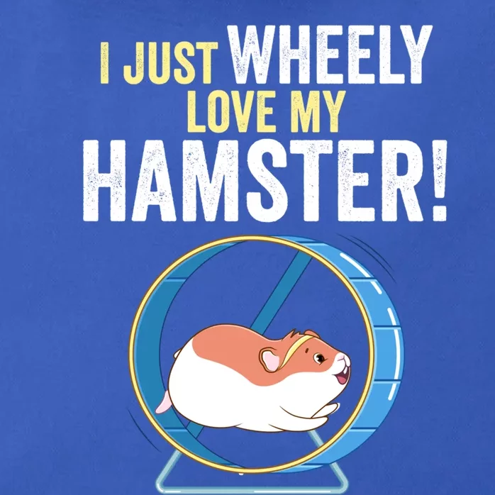 Funny Hamster 'I Just Wheely Love My Hamster' Cute Hamster Funny Gift Zip Tote Bag