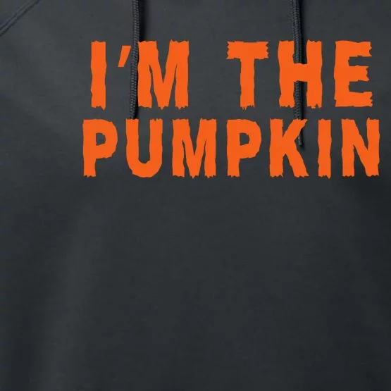 Funny Halloween IM The Pumpkin Jackolantern Pumpkin Halloween Costume Couple Performance Fleece Hoodie