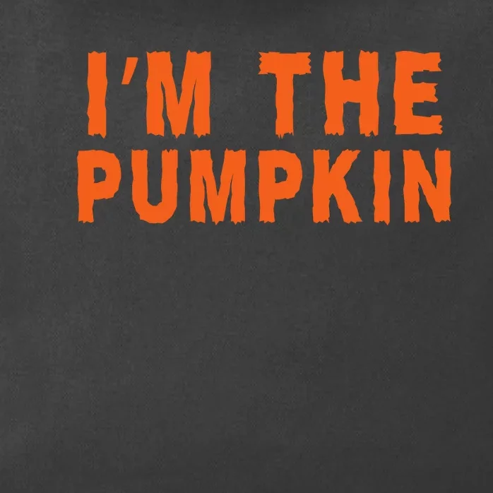 Funny Halloween IM The Pumpkin Jackolantern Pumpkin Halloween Costume Couple Zip Tote Bag