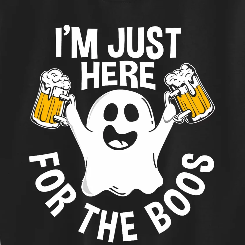 Funny Halloween Im Just Here For The Boos Gift Kids Sweatshirt