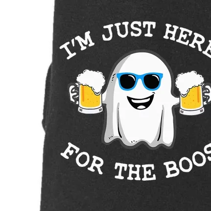 Funny Halloween Im Just Here For The Boos Costume Gift Doggie 3-End Fleece Hoodie