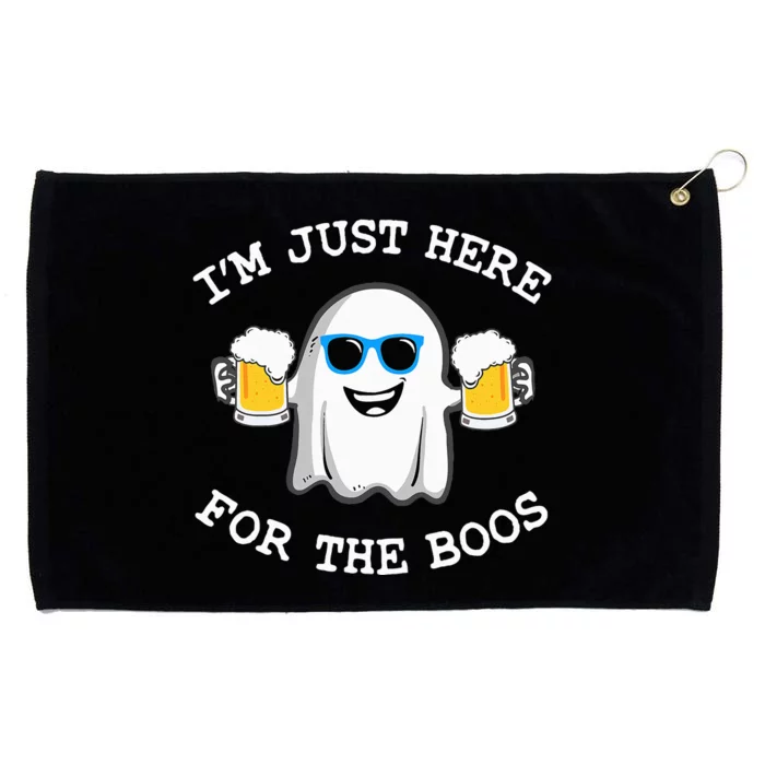 Funny Halloween Im Just Here For The Boos Costume Gift Grommeted Golf Towel