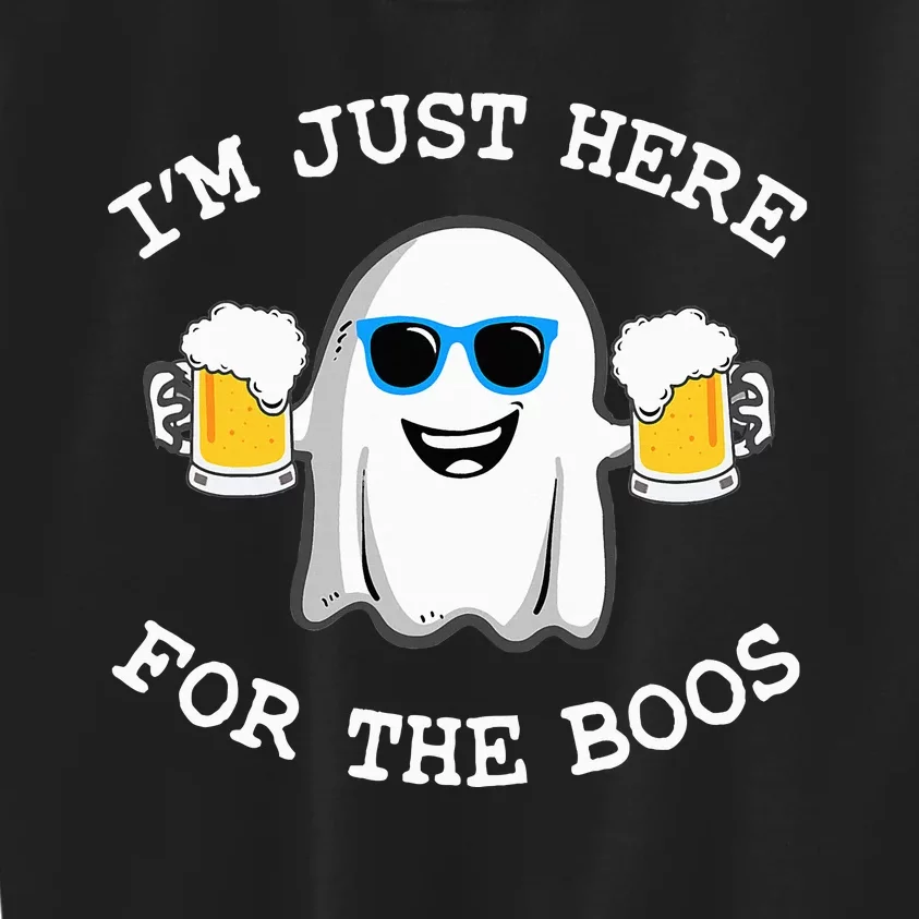 Funny Halloween Im Just Here For The Boos Costume Gift Kids Sweatshirt