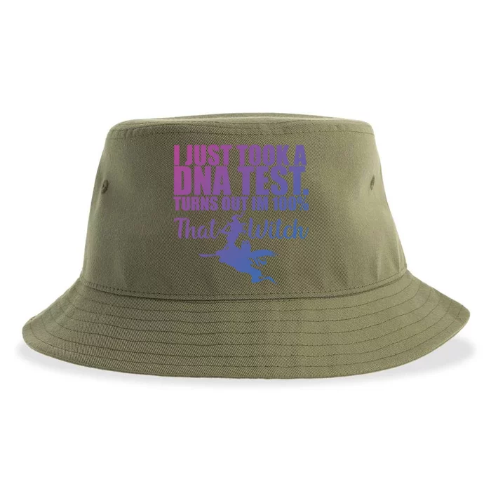 Funny Halloween Im 100% Percent That Witch Gift Sustainable Bucket Hat