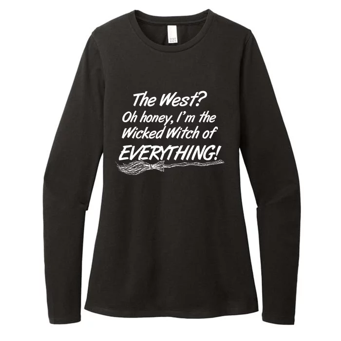 Funny Halloween I'm The Wicked Witch Of Everything Womens CVC Long Sleeve Shirt