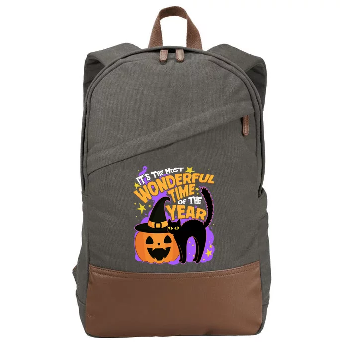 Funny Halloween It's The Most Wonderful Time Of The Year Cotton Canvas Backpack