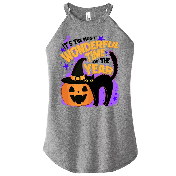 Funny Halloween It's The Most Wonderful Time Of The Year Women’s Perfect Tri Rocker Tank