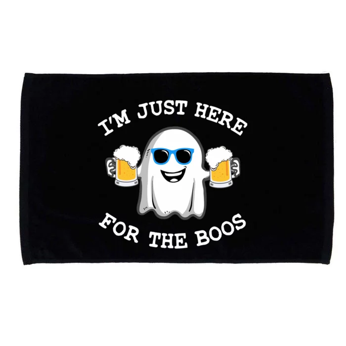 Funny Halloween Im Just Here For The Boos Costume Gift Microfiber Hand Towel