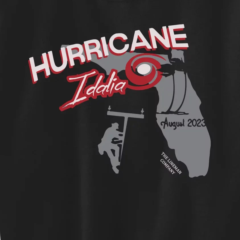 Florida Hurricane Idalia I Survived Hurricane Idalia Storm Kids Sweatshirt