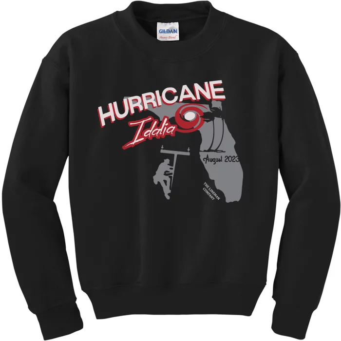 Florida Hurricane Idalia I Survived Hurricane Idalia Storm Kids Sweatshirt