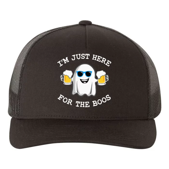 Funny Halloween Im Just Here For The Boos Costume Gift Yupoong Adult 5-Panel Trucker Hat