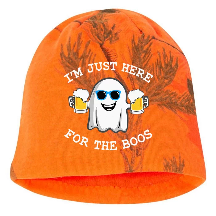 Funny Halloween Im Just Here For The Boos Costume Gift Kati - Camo Knit Beanie