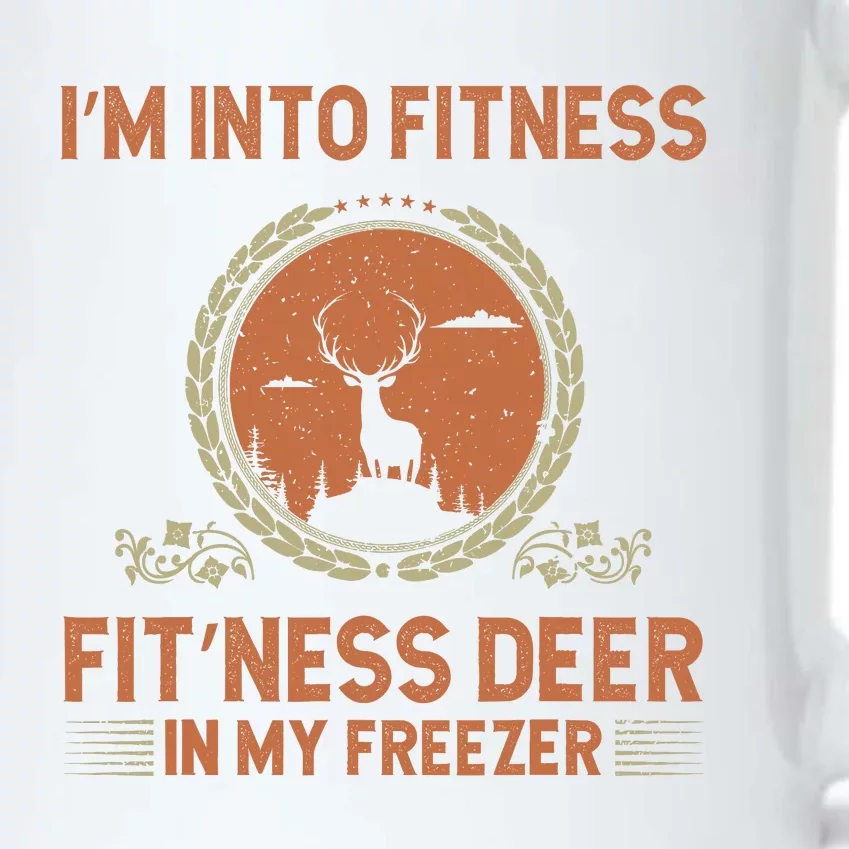 Funny Hunting IM Into Fitness Deer Freezer Hunter Dad Black Color Changing Mug