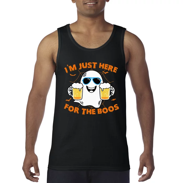 Funny Halloween Im Just Here For The Boos Costume Gift Tank Top