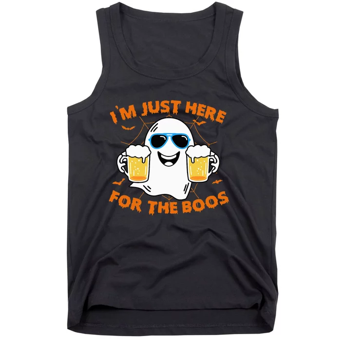 Funny Halloween Im Just Here For The Boos Costume Gift Tank Top