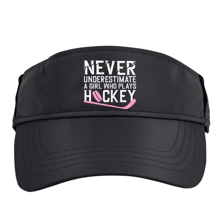 Funny Hockey Ice Hockey Player Hockey Lovers Adult Drive Performance Visor