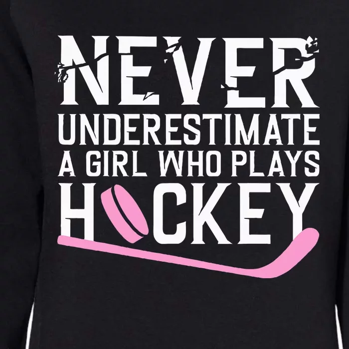 Funny Hockey Ice Hockey Player Hockey Lovers Womens California Wash Sweatshirt