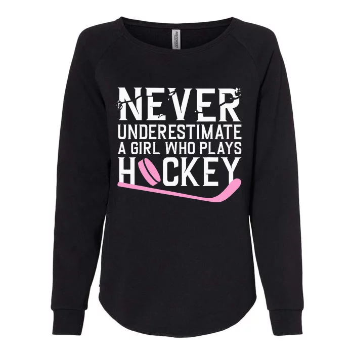 Funny Hockey Ice Hockey Player Hockey Lovers Womens California Wash Sweatshirt