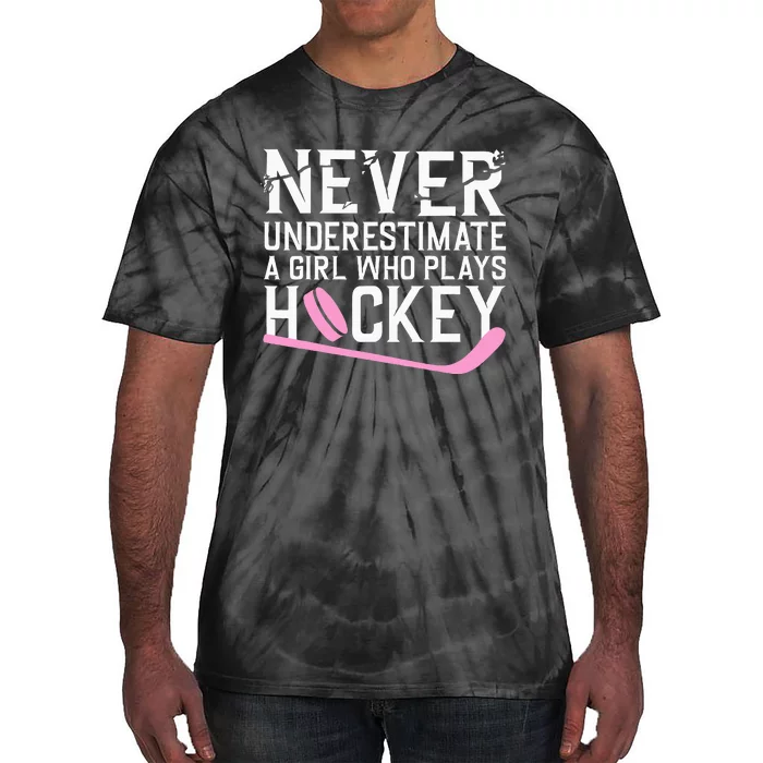 Funny Hockey Ice Hockey Player Hockey Lovers Tie-Dye T-Shirt