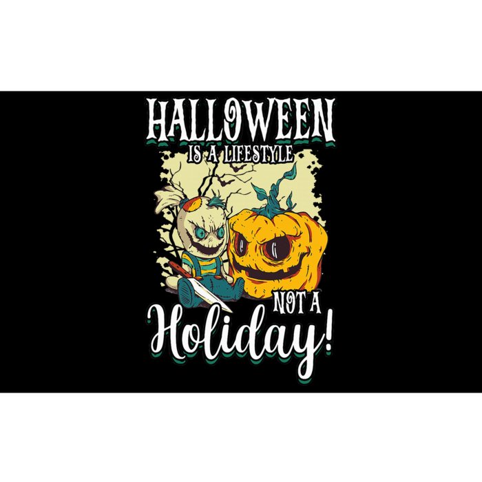 Funny Halloween Is A Lifestyle Not A Holiday Scary Pumpkin Bumper Sticker