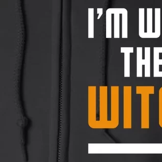 Funny Halloween IM With The Witch Full Zip Hoodie