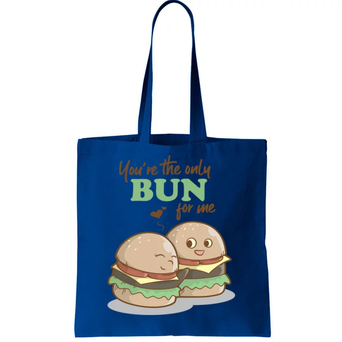 Funny Hamburger Junkfood Pun Fast Food Gift Idea For Couples Meaningful Gift Tote Bag