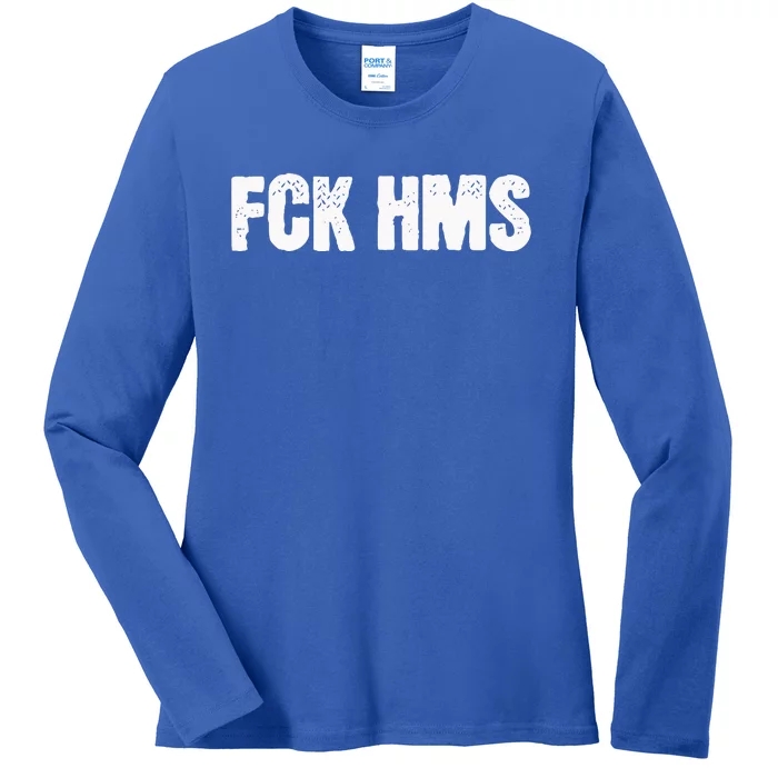 Fck Hms Jewish Nondistressed Ladies Long Sleeve Shirt