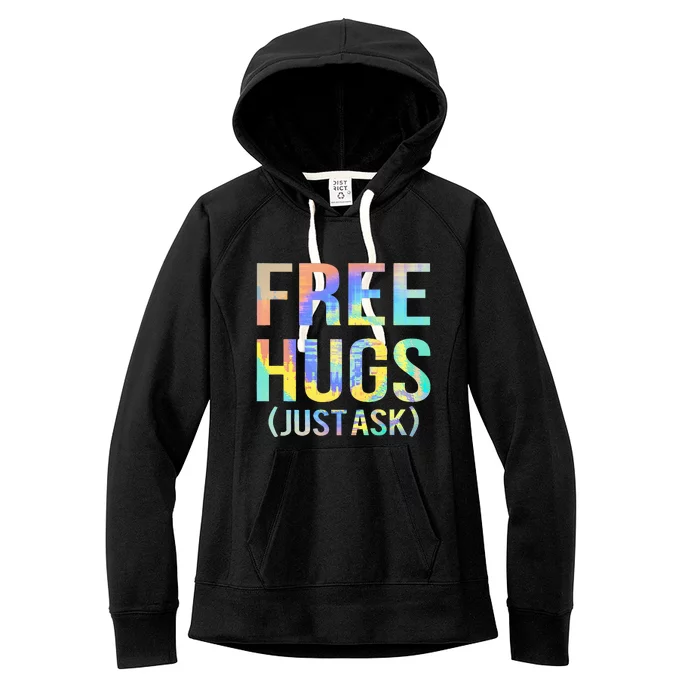 Free Hugs Just Ask Funny Sarcastic Joke Fun Women's Fleece Hoodie