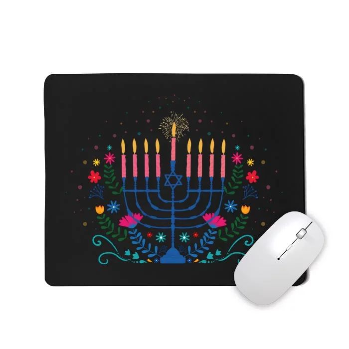 Family Hanukkah Jewish Holiday Mousepad