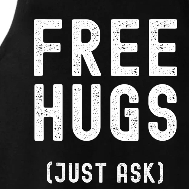 Free Hugs Just Ask Ladies Tri-Blend Wicking Tank