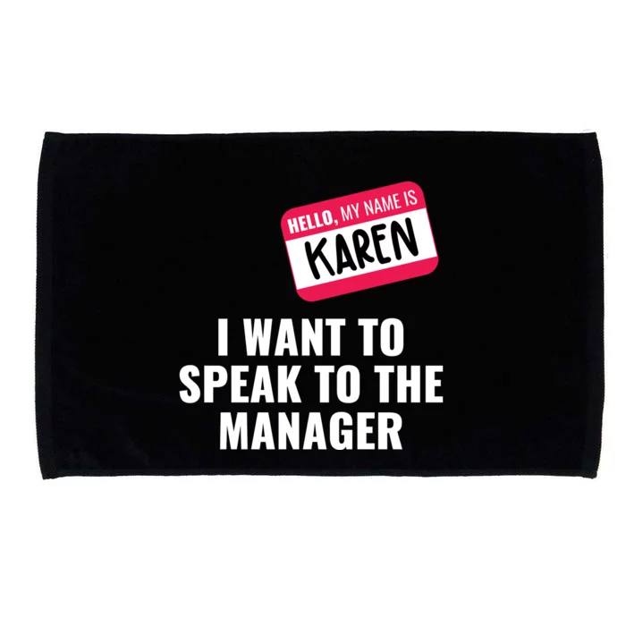 Funny Halloween Karen Costume Microfiber Hand Towel