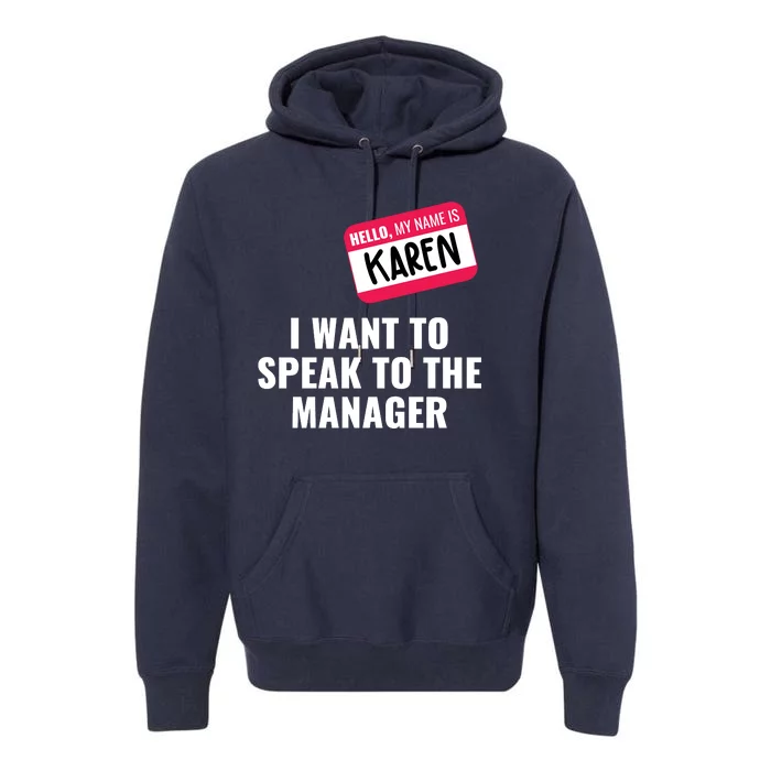 Funny Halloween Karen Costume Premium Hoodie