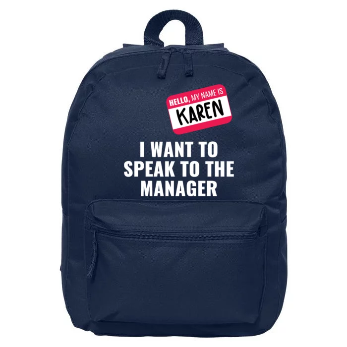 Funny Halloween Karen Costume 16 in Basic Backpack