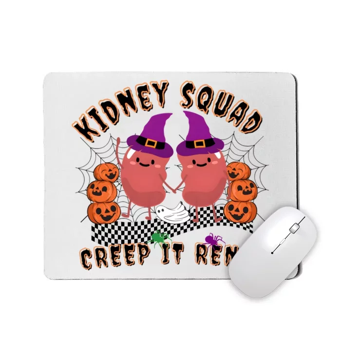 Funny Halloween Kidney Squad Keep It Renal Retro Dialysis Mousepad