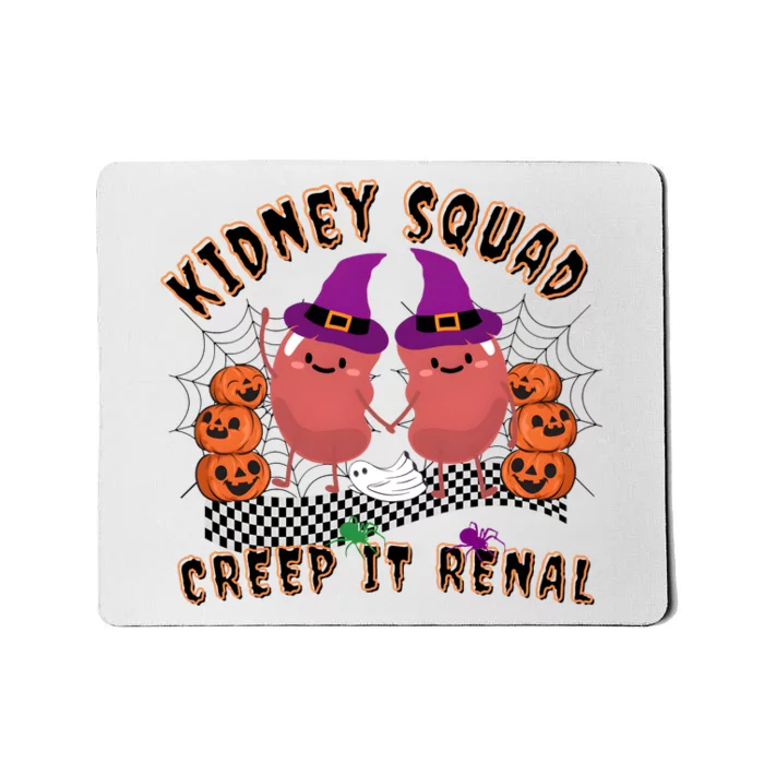 Funny Halloween Kidney Squad Keep It Renal Retro Dialysis Mousepad