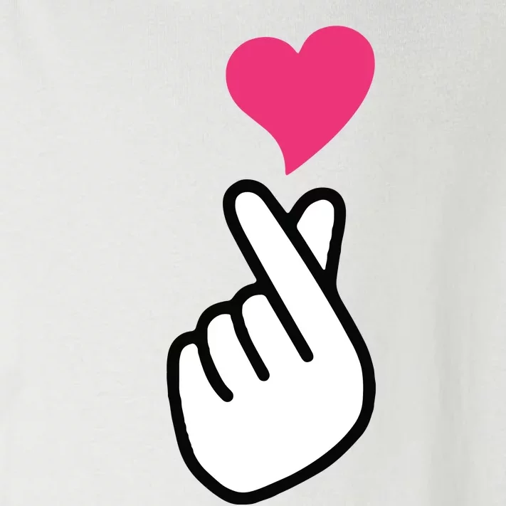 Finger Heart Korean Hand Symbol KPOP Love Saranghae Toddler Long Sleeve Shirt